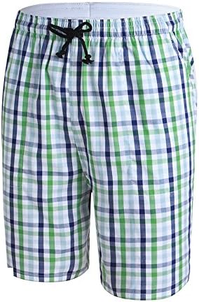 Plaid Swim Shorts Mens Quick Dry Beach Surfing Boardshorts Drawstring Bathing Suit Trunks with Pocket