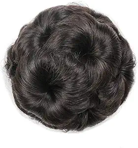A T Hair Extensions And Wigs Natural Hair Bun (Brown)