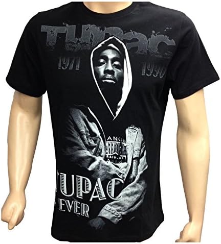 TIME IS MONEY 2 Pac Print Mens T Shirts, Urban Street Dance Bling Hip Hop Designer Retro Tees Rap Black