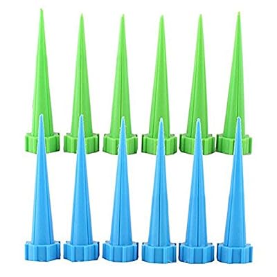 Woopower Système d'arrosage automatique pour plantes, Woopower automatique pour plante Jardin Cône d'arrosage Spike Fleur Plante Système d'irrigation 12 Pack