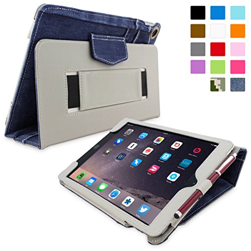 iPad Air 2 Hülle (Blau), Snugg - Smart Case mit lebenslanger Garantie + Sleep / Wake Funktion