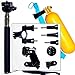 Produktbild Action Kamera Halterungen - SET - inkl. Selfie Stick, Lenkerhalter.. 13Teile G6