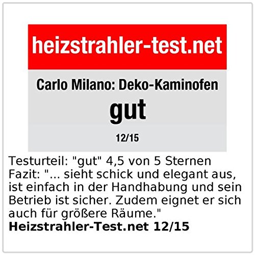 Carlo Milano Deko-Kaminofen Bio-Ethanol aus Edelstahl für Wand & Boden - 7