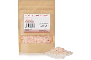 FRISAFRAN | Himalayasalt Grovt 200g | grovt salt | 100% naturligt rosa Himalayasalt oraffinerat