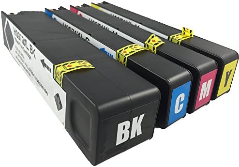 Four Refilled HP970xl &amp; HP971xl Ink Cartridges For HP Officejet Pro X451, X451dn, X451dw, X476, X476dw, X476dn, X551dw, X576dw