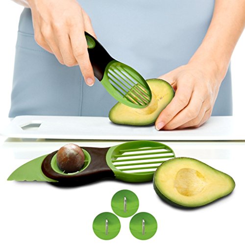 Ören Avocadoschneider; 3 in 1 Avocadoschäler, Avocadoentkerner - 5