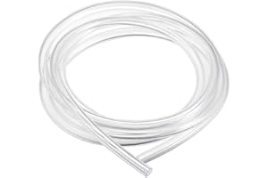 BEATIFIC Tubo in silicone 7 mm ID x 9 mm OD, 5 metri tubi trasparenti adatti per alimenti, resistenza alle alte temperature, tubo flessibile trasparente per il trasferimento di acqua aria olio