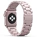 Produktbild Apple Watch Armband Series 3 Series 2 and Series 1,PUGO TOP Solid Edelstahl Metall Ersatz iWatch Strap Uhrenarmband für Apple Watch Serie 2 und Serie 1 Alle Modelle,Rose Gold 42mm