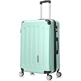 RAYKONG Maleta Grande Expandible ABS 76x49x29cm -32.50cm Extendido |121L| 28 Pulgadas |23kg - 25kg semirígidas candado combin