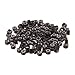 Beauty7 Silicone Micro Rings Beads - 500 Black/Brown/Dark Brown/Light Brown/ Blonde 5mm rings for I Tip Hair Extensions or Feather Hair Extensions (dark brown 500pcs)
