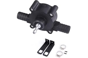 CONSTPROG Mini Bomba de Taladro Eléctrica Manual Autocebante - Ultra Rápida para Transferencia de Agua, Gasolina, Aceite y Diésel