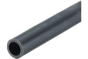 QUARKZMAN Tube Rigide en PVC Tube Rond 5mm ID 7mm OD 20cm Longueur Gris Foncé pour Conduite d'Eau, Artisanat, Manchon de Câble