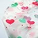 eBoot 10 Pieces Shower Cap Elastic Waterproof Bath Cap Plastic Bathing Hair Cap Lady Salon Hat