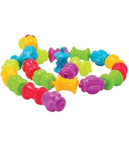 Excellerations Fun Pop Linking Beads with Storage Bin 28 Pcs Snap