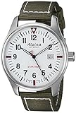 Alpina Herren 'Startimer' Schweizer Quarzuhr Edelstahl Nylon Casual Uhr, Farbe: Grün (Modell: AL-240S4S6)