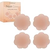 KARELLS Copricapezzoli Silicone, Copri Capezzoli da Donna, Copri Capezzoli in Silicone Riutilizzabile, Forma di Circolo, Form