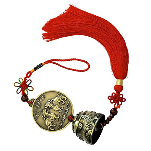 1x Windspiel Klangspiel Anhaengen mit Chinesischer Knoten Feng-Shui-Dekor #2 - 9