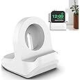 Zitel® Charger Stand Compatible with Apple Watch Series 7/6/SE/5/4/3/2/1 (45mm, 44mm, 42mm, 41mm, 40mm, 38mm) Nightstand Mode - White