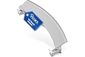 ‎VIOKS VIOKS Türgriff Silber mit Achsen Ersatz für 00648581 & 00751783 - Siemens Constructa Bosch Waschmaschine Griff & Waschtrockner Türgriff Kunststoff