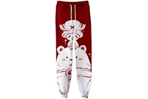 WANHONGYUE Anime One Piece Luffy 3D Gedruckt Sweatpants Jogginghose Cosplay Kostüm Sporthosen Trousers Trainingsanzug