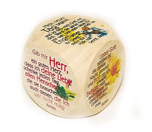 Preisvergleich Produktbild 882 665 Gebetswürfel aus Holz Morgengebete