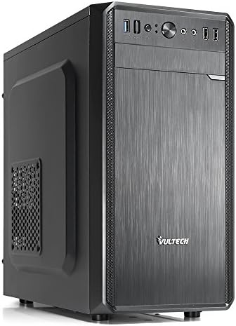 Vultech gs-2688 N Micro ATX Case with 500 W Power Supply, USB 3.0 Port and SD Card, Black