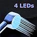 Produktbild LED Duschkopf mit 4 LEDs, blau