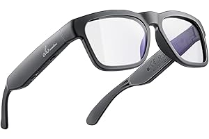 OHO SUNSHINE OhO Smart Glasses,Safety Glasses with Bluetooth Speaker, 100% UV Protection and Voice Control,Unisex (Blue Light Lens) for Working and Everyday Life