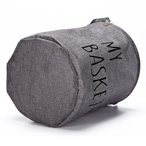 Sea Team Super großen faltbaren Baumwolle Stoff Wäschesammler Aufbewahrungskorb Aufbewahrung Handtasche grau - 4