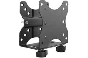 HumanCentric Thin Client Mount Bracket, Mount a Mini PC or Computer to a VESA Monitor Arm or Stand, Pole, or Under Desk or Surface, Devices with 0.65-2.55" in Depth for 75x75 and 100x100mm Patterns