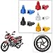 Vheelocityin Bullet Shape Multicolor Tyre Valve Cap (set of 2) For Hero Motocorp Super Splendor RS.99.00