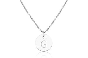 GD GOOD.designs EST. 2015 Catenina da donna con iniziali in argento, collana da donna con iniziali argentate