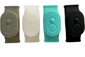 TabCat Protective Silicone Cases for V2 Cat & Kitten Homing Tags - Pack of Two - Splash-Proof Protection - Attaches To Cat Collars - Black