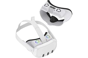 AriKroii Cooling Fan wkładki do twarzy do Meta Quest 3, z silikonowymi wkładkami do nosa, przeciwmgielnymi i nieprzeciekającymi, maska wymienna VR, akcesoria do Quest 3 (białe)