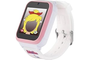 Technaxx Bibi & Tina Kinder Smartwatch mit Kamera, Spielen & Fitnessfunktionen – 1,54" Touchscreen, Schrittzähler, Wecker, Stoppuhr, Foto, Video, Taschenrechner, für Kinder von 4–10 Jahren
