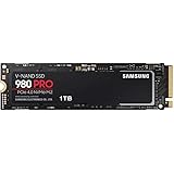 Samsung 980 PRO 1 TB PCIe 4.0 (bis zu 7.000 MB/s) NVMe M.2 (2280) Internes Solid State Drive (SSD) (MZ-V8P1T0BW)