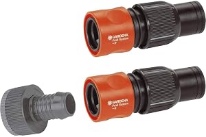 Gardena Profi-System-anslutningssats: Tillbehör för anslutning av anläggningsrör och sprinklersystem till vattenkran, för hög