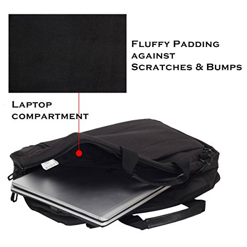 Veevan 3-in-1 Laptop Aktentasche Schultertasche Rucksack 15,6 Zoll - 5