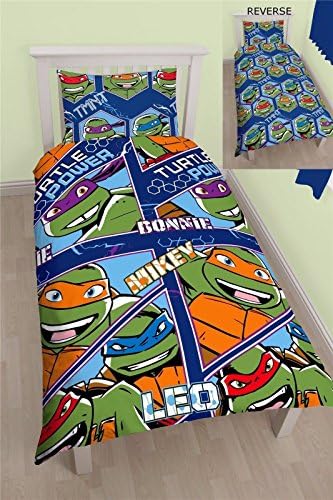 NEW TEENAGE MUTANT NINJA TURTLE SINGLE DUVET QUILT COVERSET CUSHION BLANKET TMNT