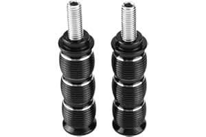 KIMISS En Acier Inoxydable Moto Frein Embrayage Vitesse Pédale Levier Pédale De Frein Peg pour 2015-2018 1 * Maj Pivot + 1 * Peg De Frein (Noir)