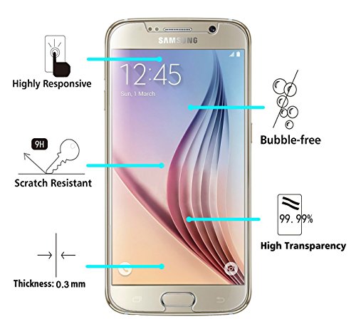 2-Unidades Samsung Galaxy S6 Protector de Pantalla Y -ouni Cristal Templado Samsung Galaxy S6 Espesor 0 30 mm 2 5D Round Edge 9H Dureza Alta Transparencia Ultra Resistente a Golpes y Rayado Sin burbujas Ajuste Perfecto Garant a de por Vida Protector Cristal Vidrio Templado para Samsung Galaxy S6 2-Unidades Samsung Galaxy S6 Protector de Pantalla Y -ouni Cristal Templado Samsung Galaxy S6 Espesor 0 30 mm 2 5D Round Edge 9H Dureza Alta Transparencia Ultra Resistente a Golpes y Rayado Sin burbujas Ajuste Perfecto Garant a de por Vida Protector Cristal Vidrio Templado para Samsung Galaxy S6