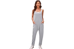 SotRong Summer Harem Jumpsuits for Women Uk Hot Shot Onesie Jersey Baggy Playsuit Casual Loose Sleeveless Romper Summer Beach Boho Overall for Holiday Travel