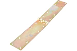 Aqbau® Kistenband Scharnier 70 x 500mm aus feuerverzinkt, Schwerlastscharnier, Tischbänder, Gerollte scharniere klappbar, Möbelscharniere, Kistenscharnier, Robuste Türscharnier
