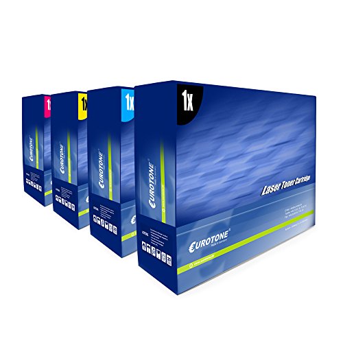 TONERTRONIC remanufactured CARTRIDGE für Color Laserjet 5500 5550 DN DTN HDN N ersetzen HP C9730A C9731A C9732A C9733A Patronen im Bundle Original EUROTONE ( ISO-Norm 19798 )