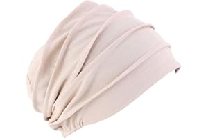 SURAKEY Chemo Hat Mütze für Frauen Kopftuch,Weicher Baumwolle Slouchy Bandana Turban Chemo Krebs Cap Hijab Bonnet Kopftücher Schal Hut Kopfbedeckung Schlafmütze Muslimisches Chemotherapie-Kappe Kopftuch