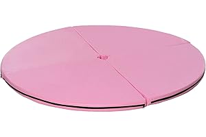 HOMCOM Tapis de pole dance pliable - pole dance mat - tapis de protection Ø 150 cm épaisseur 5 cm - revêtement plastique