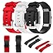 Produktbild Sansee Sport Silikon Armband Armband Band für Fitbit Charge 2 (Fitbit charge 2-(135- 230mm), Rot)