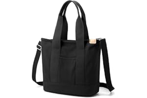 HOLAHOLA Borsa di Tela Tote Bag, Borsa Tracolla Donna Borsa Tela Shopping Bag Donna Borse di Tela