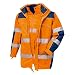 Produktbild teXXor Warnschutz-Parka Toronto wasserdichte, winddichte Arbeitsjacke, XXL, orange, 4109