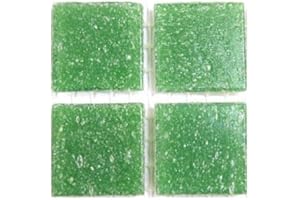 AUNNO 75 Matte Grass Green Vitreous Glass Mosaic 20mm Tiles A23L8